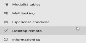 Desktop remoto Windows 10