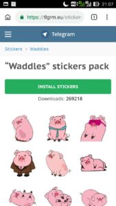 Download Stickers da sito web