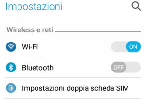 wifi impostazioni android
